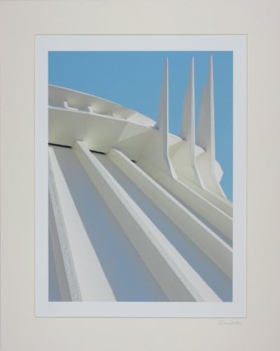 Disneyland - Tomorrowland Space Mountain Spiers Matted Photo - 16 x 20