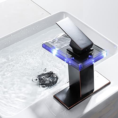 LED slavina za sudoper, slavine s jednim ručicom ispraznih slavina za sudopere 1 ili 3 rupe s metalnim pop up odvodnim i 2 vodovodne