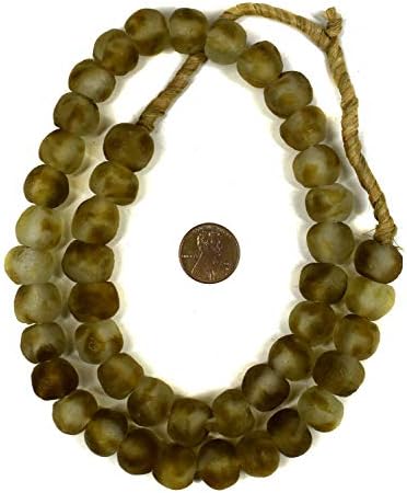 Krobo perle reciklirane staklo u brončanoj boji Afrike