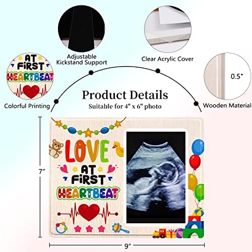FLYAB Baby Sonogram Frame Frame Ultrazvučni okvir za fotografije prvi put najava o trudnoći mama Sonogram okviri za fotografije Spol