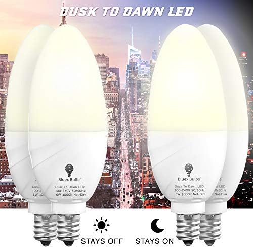 6 paketa LED svjetiljki od sumraka do zore, osnovna žarulja od 6 vata od 912 - ekvivalent od 65 vata-toplo bijelo svjetlo od 3000 K-Svjetiljka