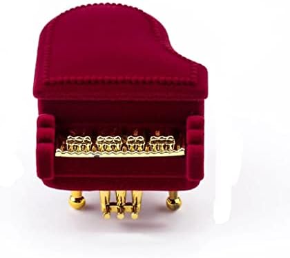 Douba Piano Velvet Box Box Wedding Ring Box držač poklon kutije Jewellry omotač za naušnice Ogrlica narukvica