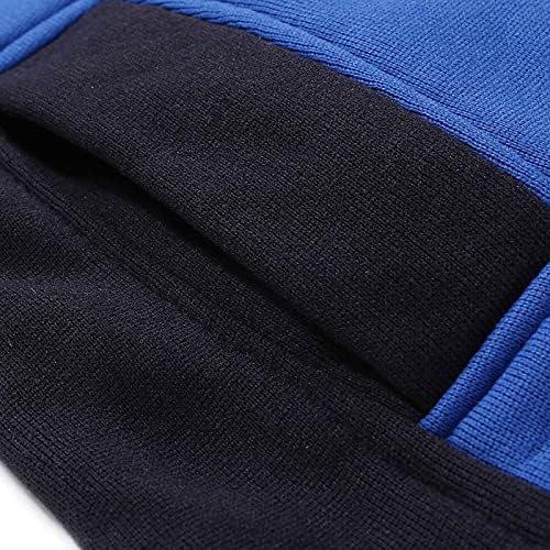 Jakna s kapuljačom Sweatsuit Set za muškarce jeseni i zimske slobodno vrijeme Šivanje patentnih zatvarača hlače Sportsko odijelo Tracksuits