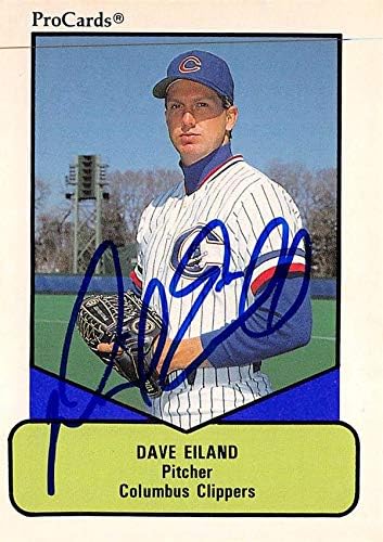 Skladište autografa 618562 Dave Eiland Autographed Baseball Card - Columbus Clippers, New York Yankees 1990 Procers Malor League Rookie