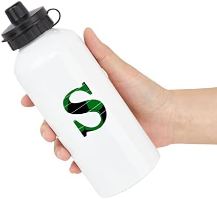 Yelolyio nogometna tekstura aluminijska sportska boca s vodom - nogometni početno pismo s višekratnom uporabom teretane putničke vode