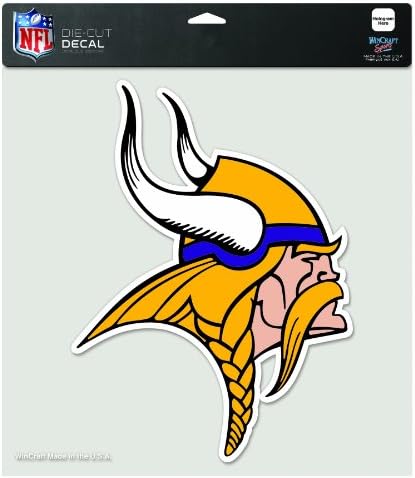 NFL Minnesota Vikings 8-po-8 inča Diecut obojena naljepnica