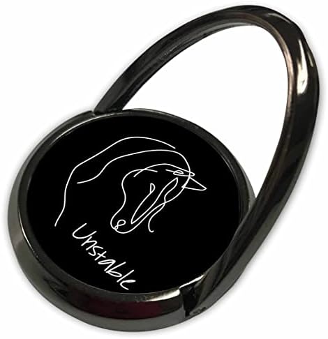 3Drose nestabilno - konja glava na crnoj cool šarmantnim poklonom za svakoga - telefonski prstenovi