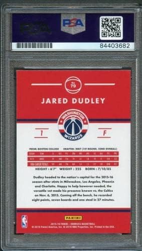 2015-16 Donruss 79 Jared Dudley s potpisom Card Auto PSA ploča - košarkaške ploče s rookie karticama