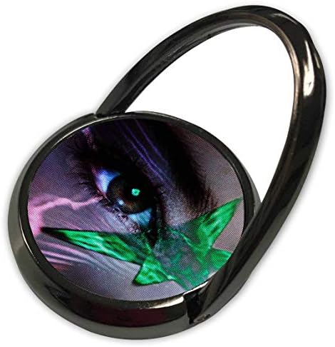 3Drose Jos Fauxtographee- Eye Music - Oko sa zvijezdom napravljenom od glazbe i svjetla u zelenom - telefonski prsten