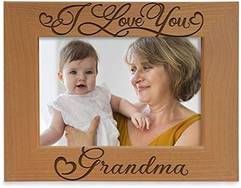 Kate Posh Volim te baka, Dan baka i djeda, najbolja baka ikad, baka i ja, ugravirani okvir za slike s prirodnim drvetom od unuka, unuka