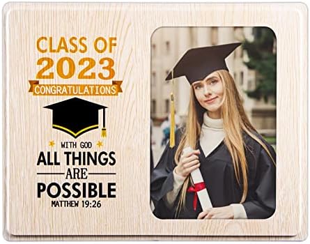 Flyab Inspirational Diplomska slika, okvir za drvo, klasa 2023, okvir za slike, motivacijski diplomski okvir za nju, darovi za diplomiranje