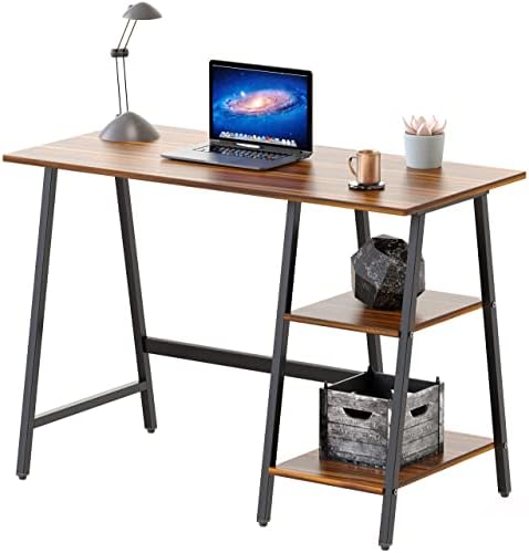 Računalni stol za kućni ured na pilićima, orah