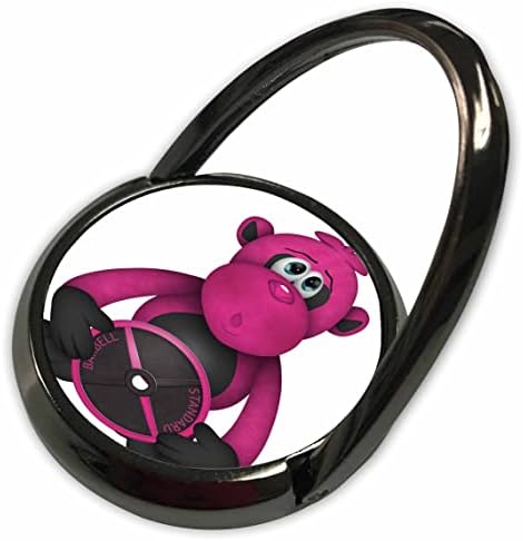 3Drose jarko ružičasto dizanje utega Gorilla ilustracija - Telefonske prstenove