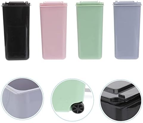 Mini kanta za smeće od 4 kom Mini kanta za smeće na ivičnjaku držač za olovke i Jedinstvena mini veličina kante za smeće stolni organizator
