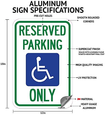 Nema parkiranja, vatrena traka s grafikom | 18 x 24 teškim aluminijskim parkama za parkiranje na aluminiju | Zaštitite svoje poslovanje