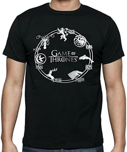 Game of Thrones majice za muškarce majice majice kratke rukave za muškarce, majice majice vrhovi crni