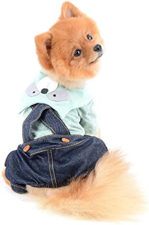 Odjeća za pse selmai za male pse dječaka djevojčica ljeto slatka rakun košulje traper hlače hlače kombinezone jednodijelne odjeće za