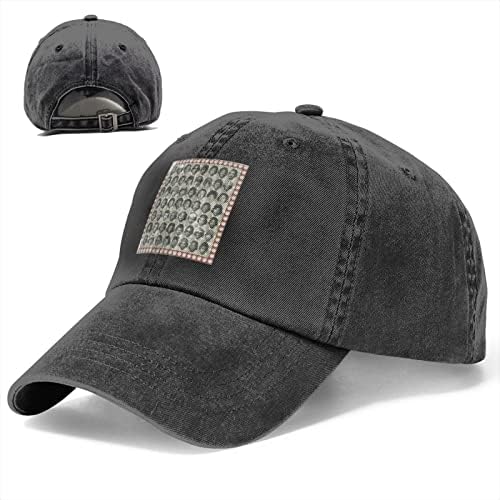 Muška i ženska bejzbolska kapa, Retro bejzbolske kape, sportske kape Na otvorenom, pamučna tatina kapa u crnoj boji
