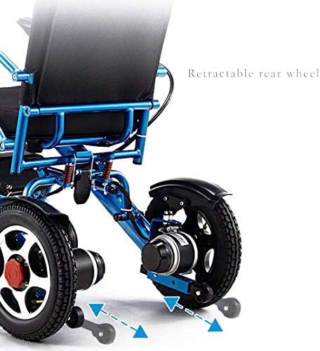 Sklopiva električna invalidska kolica, prijenosna lagana invalidska kolica s daljinskim upravljačem s dvostrukim opružnim ovjesom za