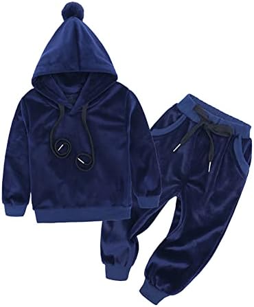 Liiyii Kids Boys Gimnastička tracksuit proljetna jesenska stilska odjeća kapuljače s hlačama casual dnevna odjeća