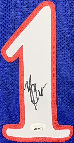 Mario Chalmers potpisao je Jersey Autografirani NCAA Kansas Jayhawks JSA ITP CoA
