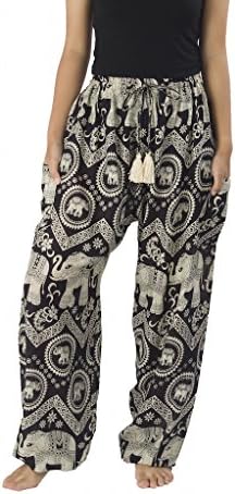 LannaclothesDesign ženski slon hippie boho joga harem hlače