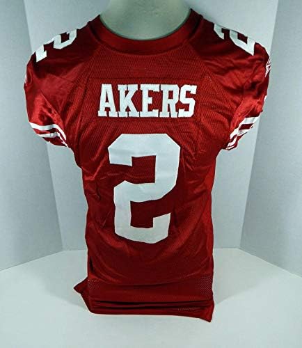 2011. San Francisco 49ers David Akers 2 Igra je izdala Red Jersey DP06095 - Nepotpisana NFL igra korištena dresova