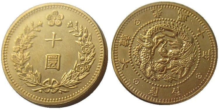 Daehan Kwangmu 10 godina 10 osvojio je stranu kopiju Zlatno prigodno komemorativni novčić KR23