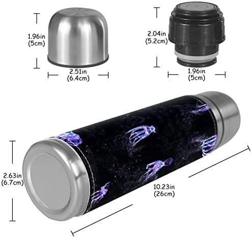 Užareni hobotni vakuum izolirani termosovi boce od nehrđajućeg čelika 16oz, boca vode bez propuštanja bez upotrebe BPA s poklopcem