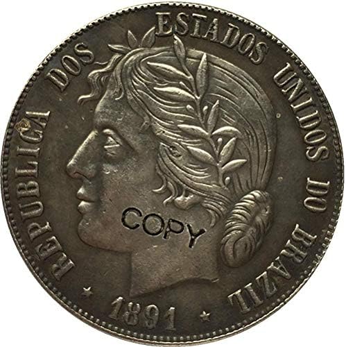 1891. Brazilski novčići Kopirajte Kopiranje ukrasa Zbirka poklona