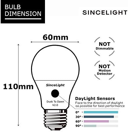 LED svjetlo protiv komaraca od sumraka do zore s dvostrukim senzorom dnevnog svjetla, bez pogrešaka i automatsko uključivanje / isključivanje