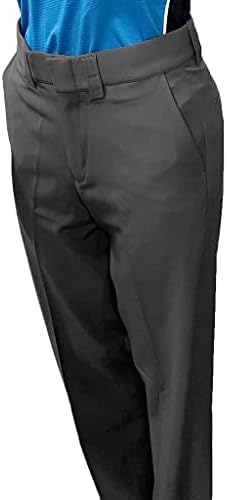 Smitty | BBS-361 | Ženske premium četveronožne ravne hlače s ravnim prednjim pločama s kosim džepovima | Hlačice s ugljenom sivom