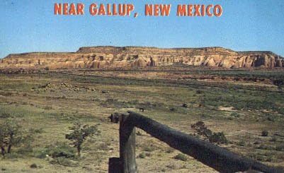Gallup, razglednica New Mexico