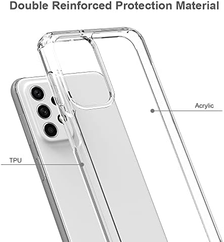 Slučaj za Samsung Galaxy A23 4G/A23 5G/M23 5G futrola telefona, bočni silikonski futrola i tvrda PC-ova leđa, a apsorpcija udara i
