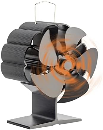Ventilator za kamin s 5 lopatica, ventilator za grijanje, ventilator za peć, ventilator za izgaranje drva, tihi kućni ventilator za