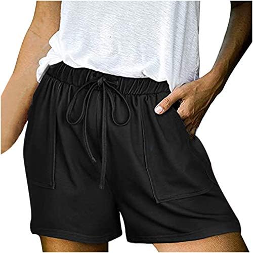 Kratke hlače za žene casual ljeto visokog struka udobni salon kratke hlače trening atletski kratke hlače odmor udoban labavi znoj kratke