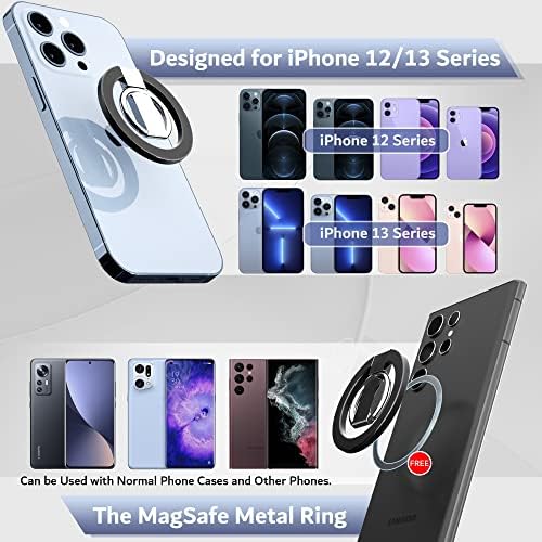 IntLife Magnetic Telefon držač prstena za prsten za Magsafe, 360 ° podesivi kockica za iPhone 14 13 12 Pro Mini Pro Max, kompatibilni