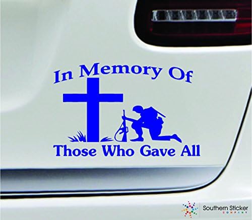 U sjećanju Kletanje vojnika dao je 7x4.4 Simbol vojni veteran plave vojske Ljubavni Cross America Sjedinjene Države naljepnica u boji
