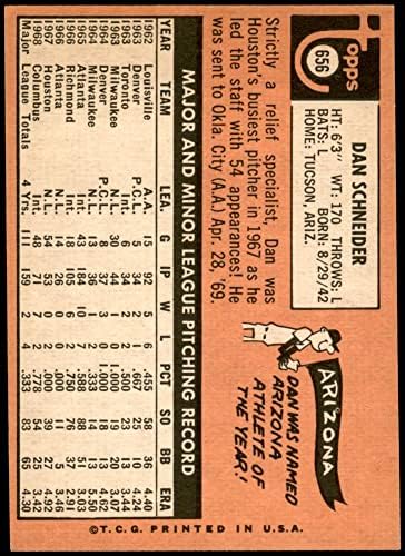 1969. Topps 656 Dan Schneider Houston Astros Ex Astros