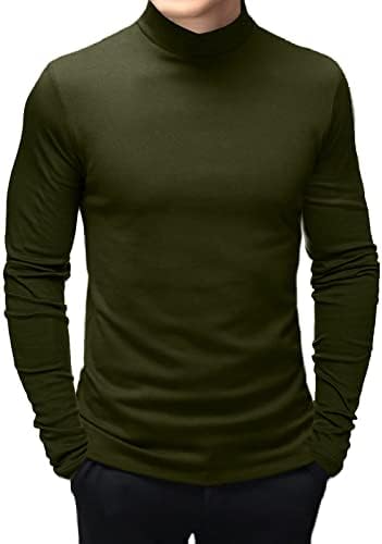 Rela Bota muške modne majice podrugljive kornjače podmanji toplinsko donje rublje dugi rukav vitki fit rastezanje osnovnog pulovera