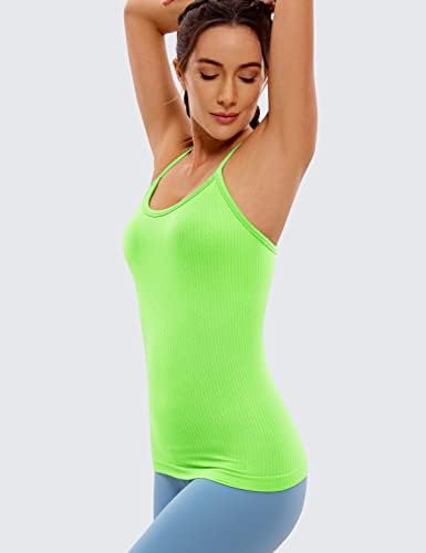 CRZ joga bešavna vrhova tenkova za trening za žene trkačke atletske sportske košulje Camisole s izgrađenim u grudnjaku