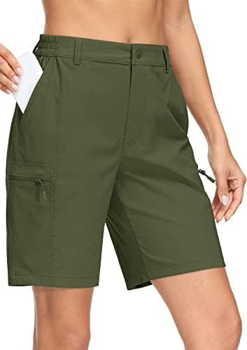 Magcomsen Pješačke kratke hlače za žene brze suhe kratke kratke hlače Lagane džepove na otvorenom Summer Casual Active Golf kratke