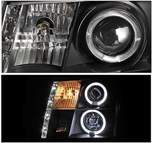 Projektor prednjih svjetala crne boje s 6 bijelom LED lampom kompatibilan je s izdanjem iz 2003-2006