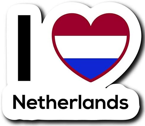 Nizozemska zastava ljubavna naljepnica glavni ponos putovanja automobil kamion kombi branik prozor šalica za laptop zid-jedna naljepnica