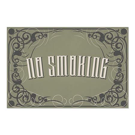 CGSIGNLAB | Nema pušenja -Victorian Gothic Stiska prozora | 27 x18