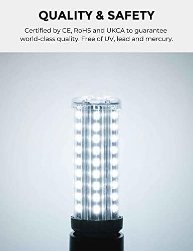 LED žarulja od 100 vata ekvivalentna 1200 lumena 6500 K bijela 10 vata LED kukuruzna žarulja 926 s postoljem bez podešavanja svjetline