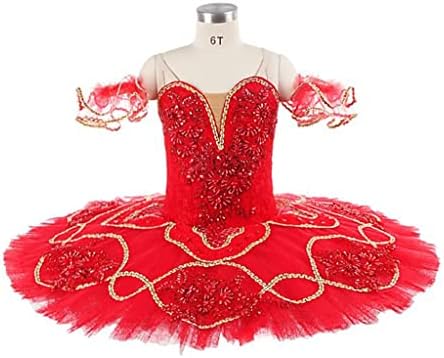 PDGJG Balet Professional natjecateljska pozornica kostimi haljine žensko baletna palačinka ljubičasta za odrasle