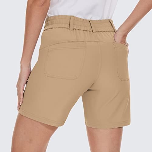 Cagola ženske golf planinarske kratke kratke hlače brze suhe ljetne kratke hlače 7 s visokim strukom povremene radne kratke hlače s