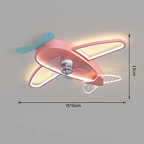 Yicoming Airplane oblik zamravajuće stropne ventilatore sa svjetlima učvršćeni luster Ultra-tanki pametni ventilator Strop Svjetlo