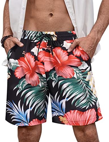Coofandy muške havajske plaže kratke hlače casual cvjetni elastični struk kratki struk